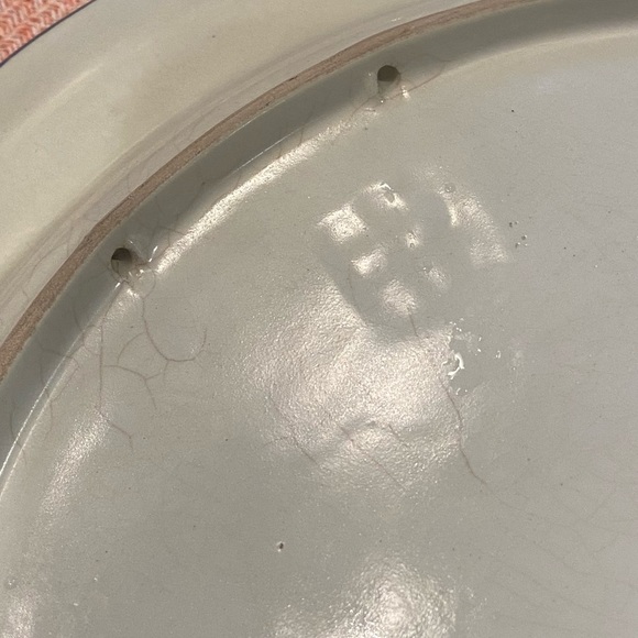 Four Vintage 12” Scalloped Plates Summer, Autumn, Winter, Spring Beautiful deets - Picture 16 of 16